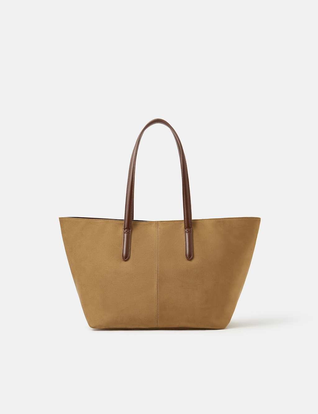 ACCESSORIZE Faux Leather Tote Bag Natural
