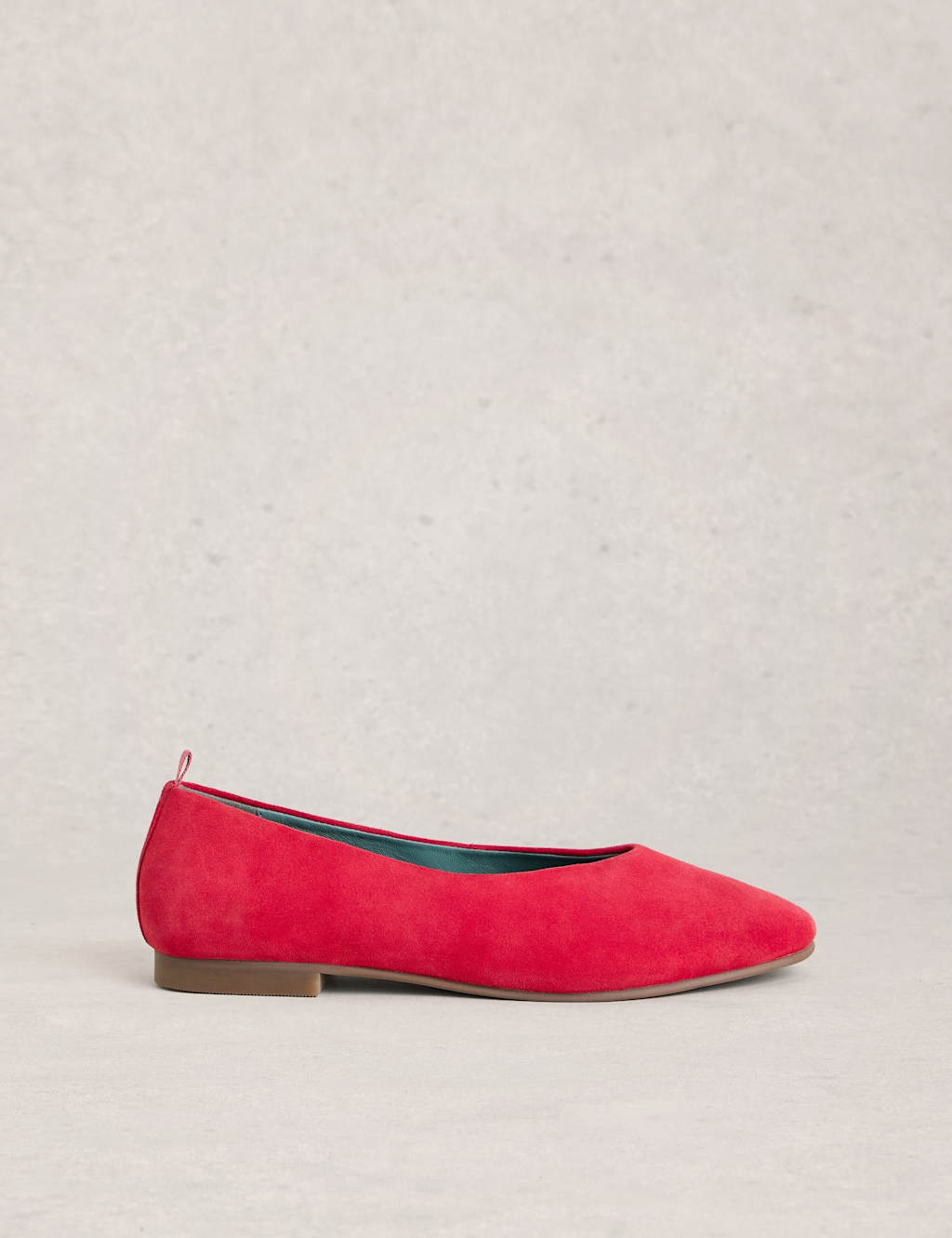 White Stuff Women's Suede Flat Ballet Pumps - 6 - Pink - Available at M&S