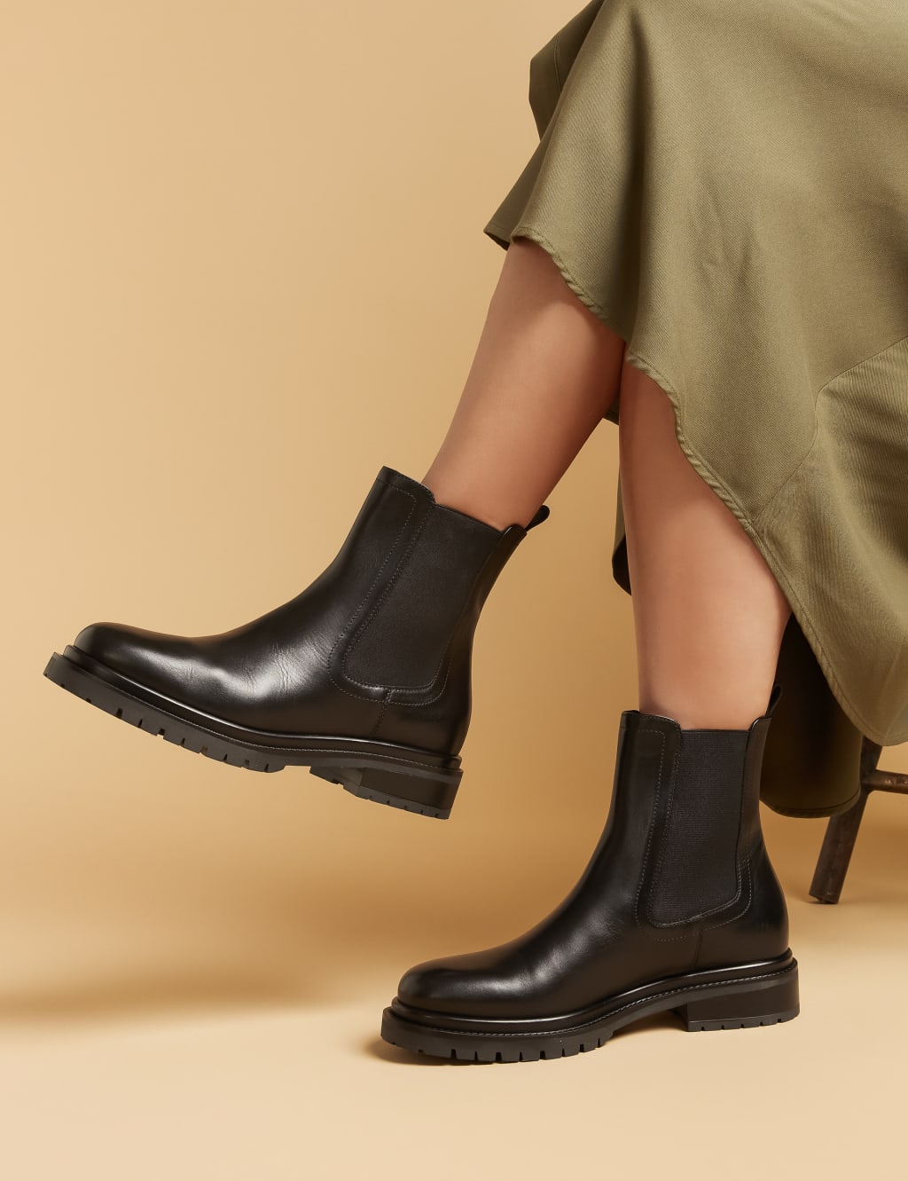 Leather Chelsea Ankle Boots