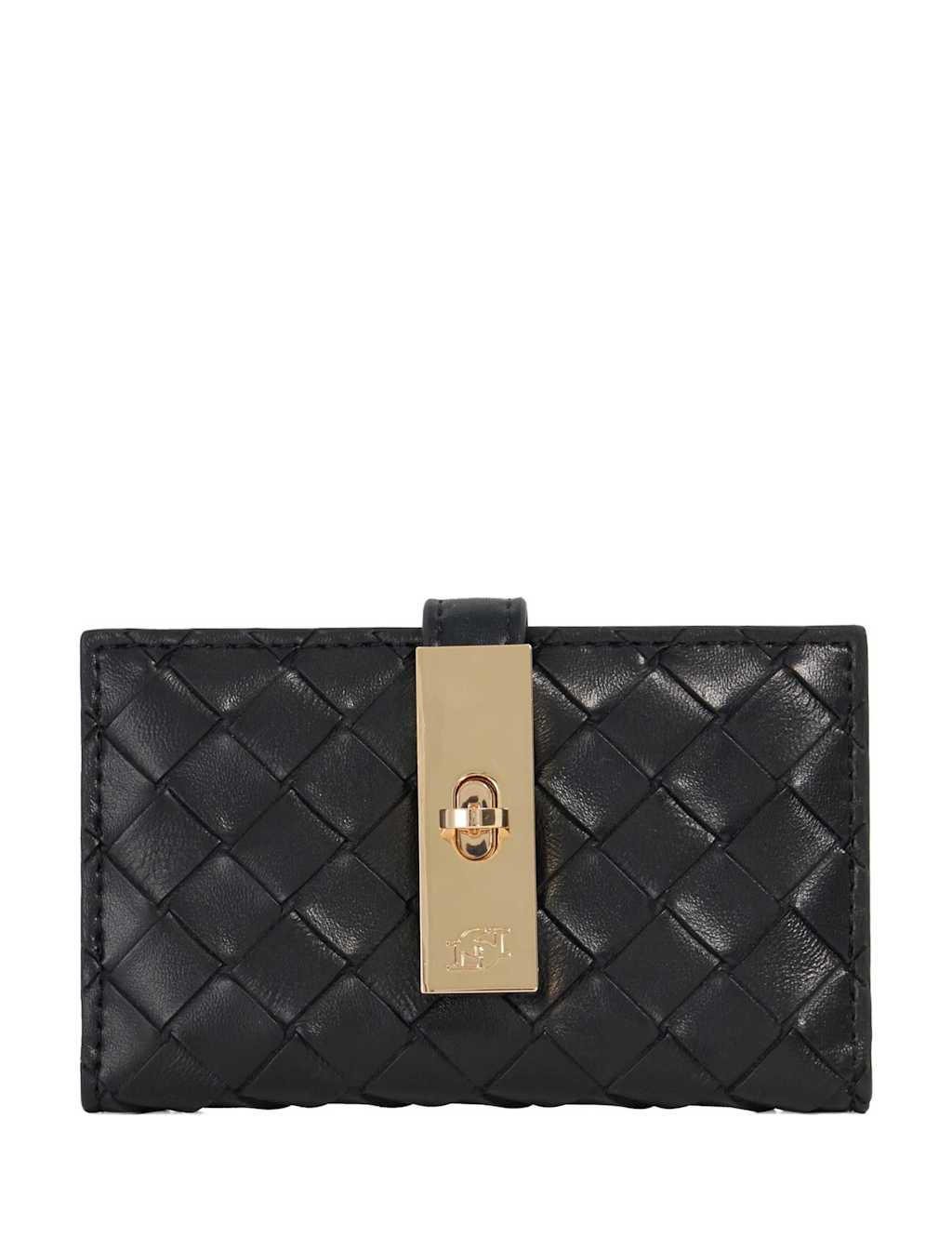 Dune London Leather Quilted Purse Black