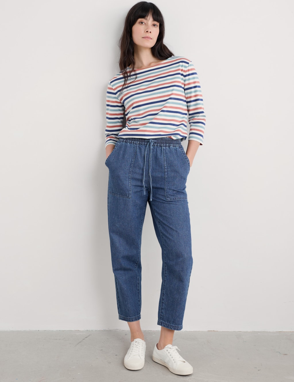 Pure Cotton Striped Relaxed Top