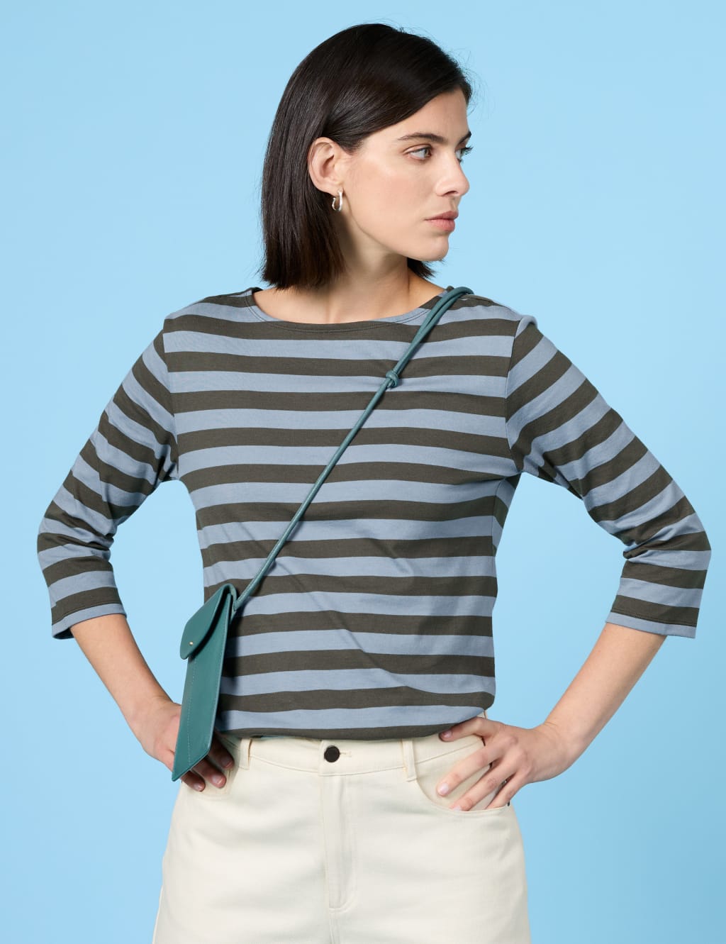 Pure Cotton Striped Top