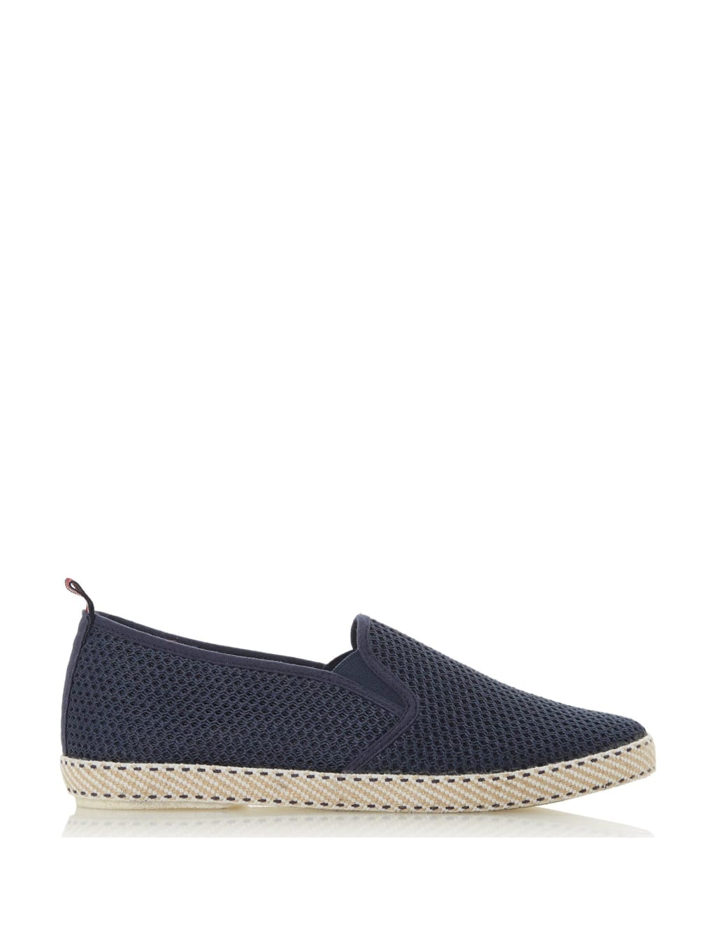 Dune London Men's Canvas Slip-On Espadrilles - 7 - Navy, Navy