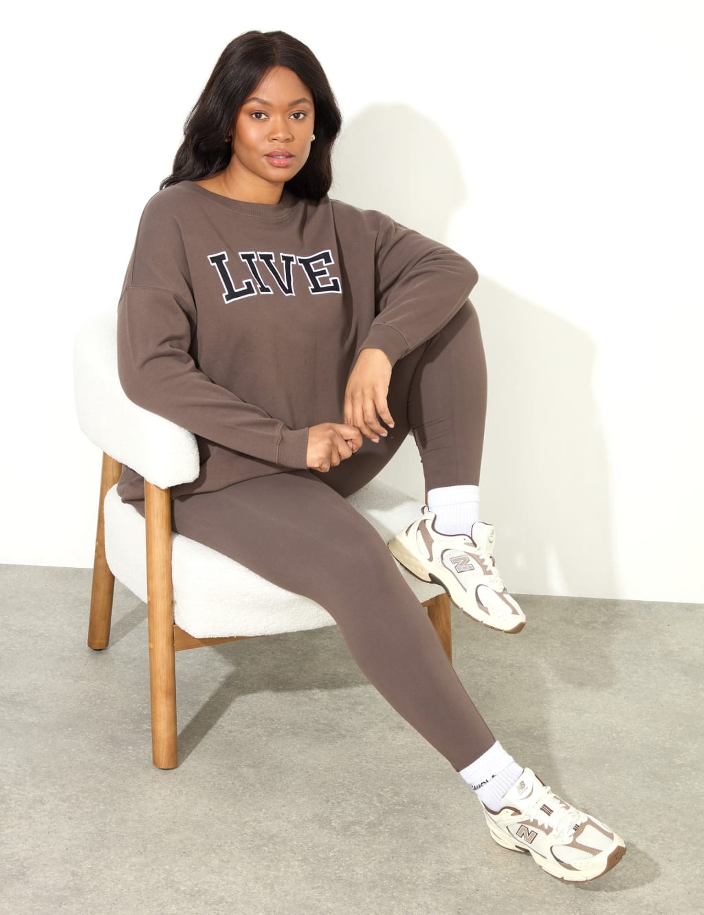 Pure Cotton Embroidered Relaxed Sweatshirt