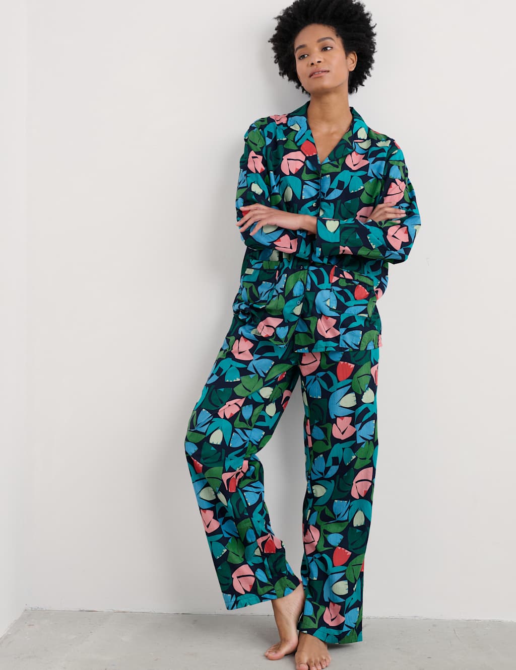 Pure Cotton Floral Pyjama Set