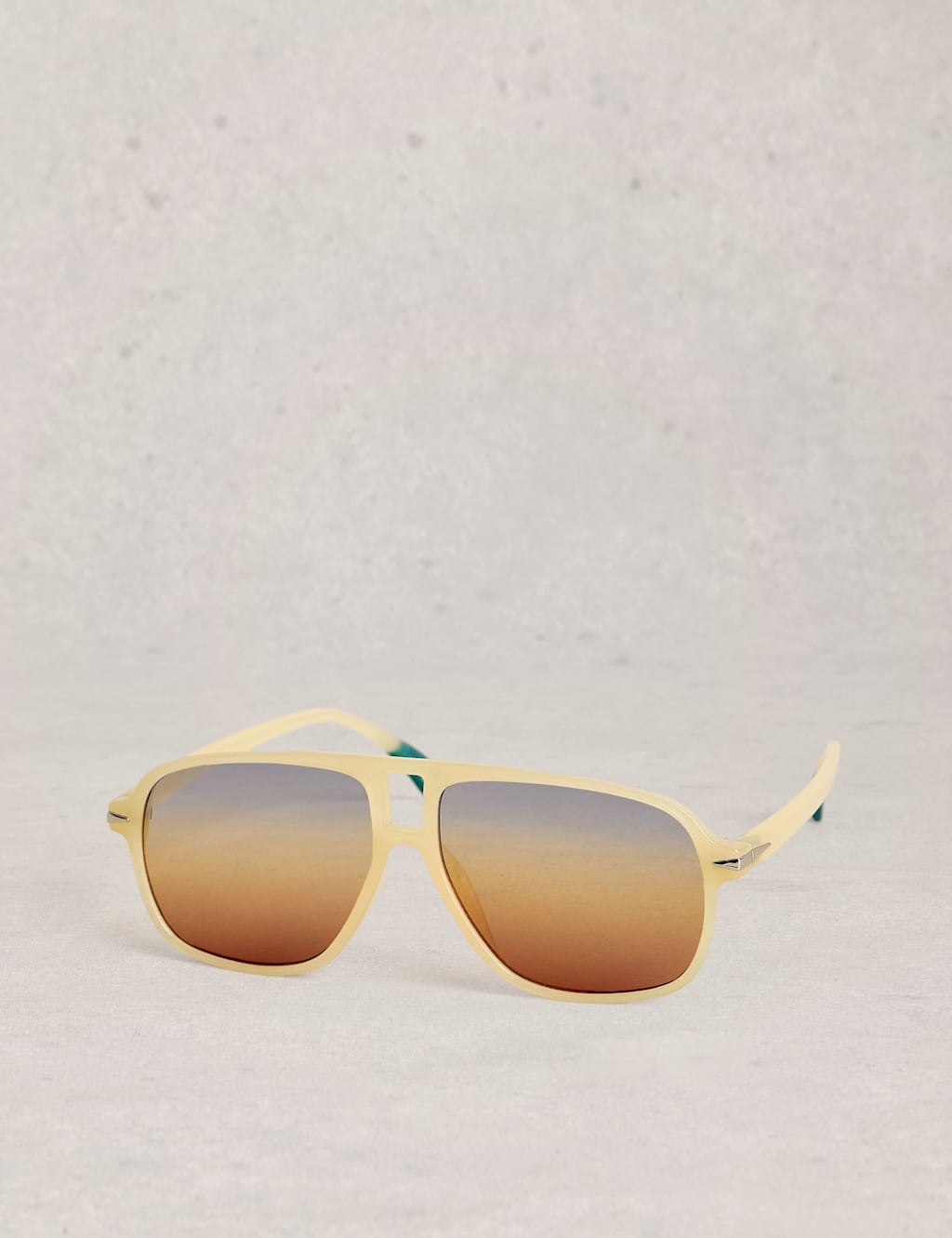 White Stuff Women's Aviator Sunglasses - Yellow - Available at M&S