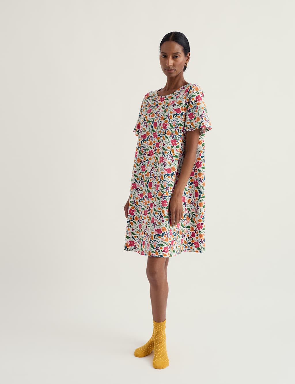 Seasalt Cornwall Women's Cotton Rich Floral Nightdress - 20 - Multi - Available at M&S