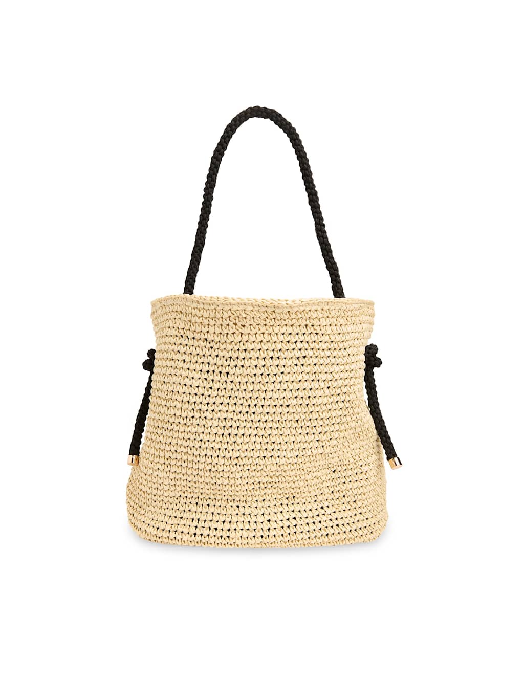 Straw Rope Handle Tote Bag