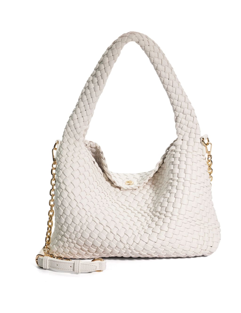 Woven Chain Strap Shoulder Bag
