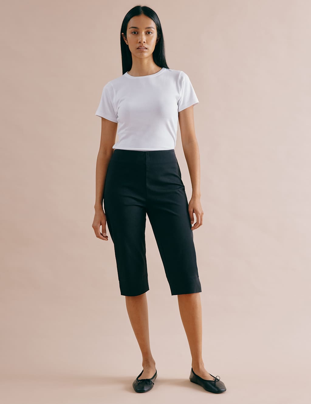 Cotton Rich Skinny Cropped Trousers