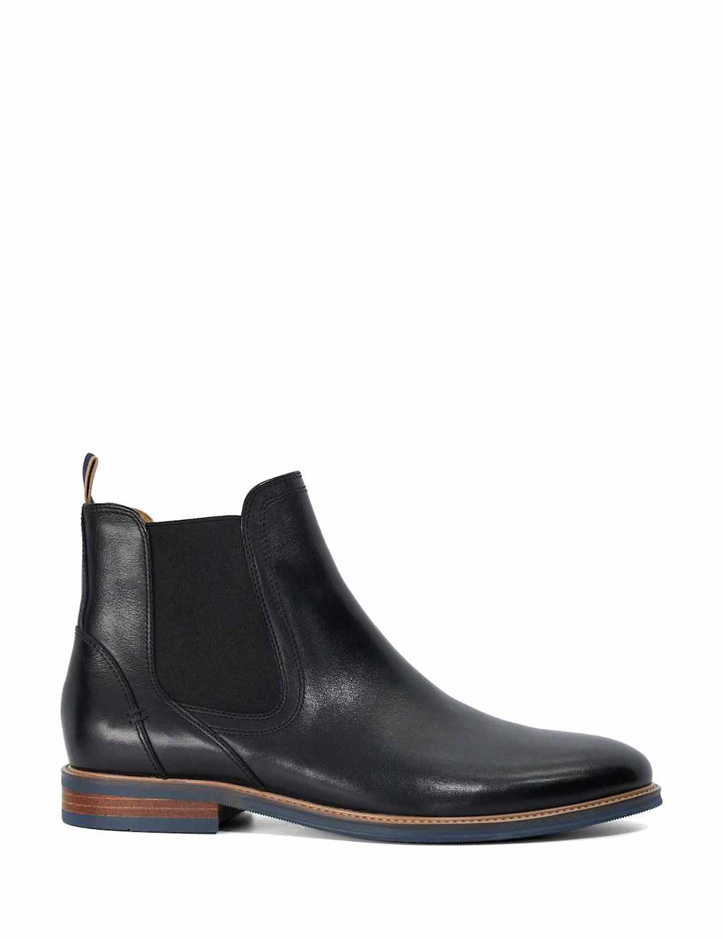 Dune London Men's Mckinley Leather Flat Chelsea Boots - 8 - Black - Available at M&S