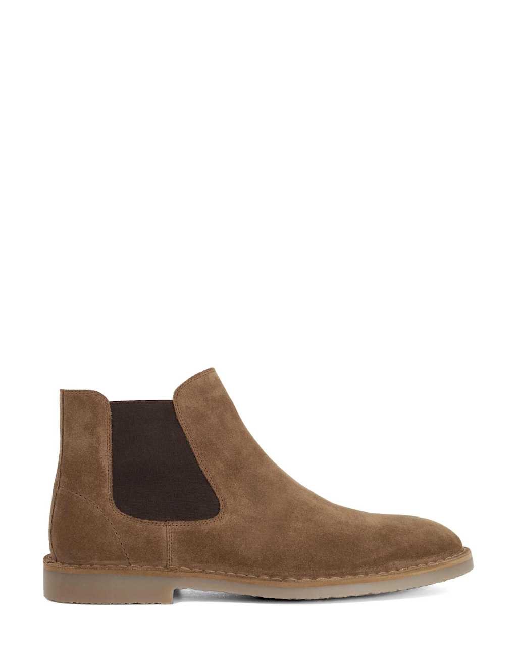 Dune London Men's Suede Chelsea Boots - 9 - Taupe - Available at M&S