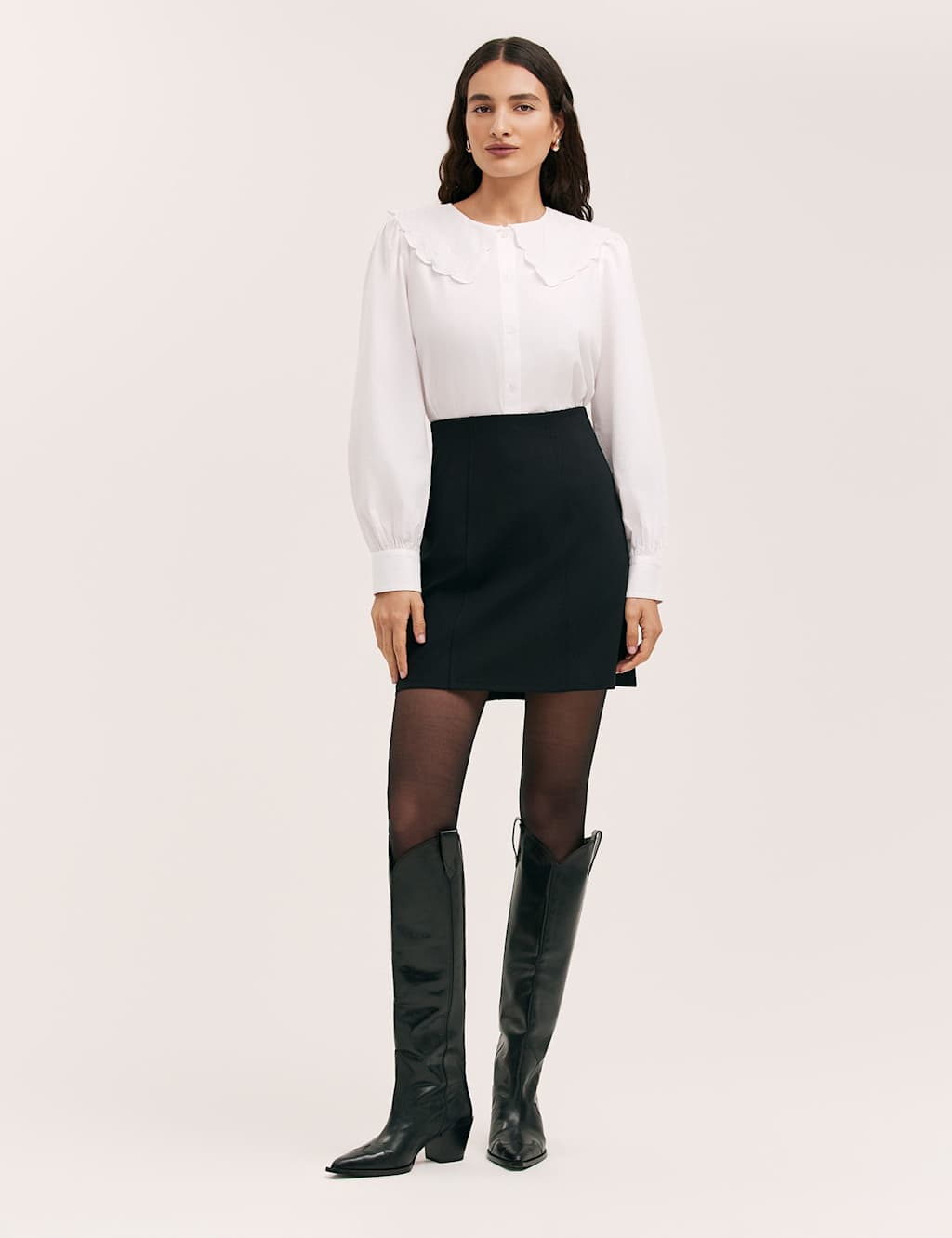Finery London Women's Jersey Mini A-Line Skirt - 14 - Black - Available at M&S