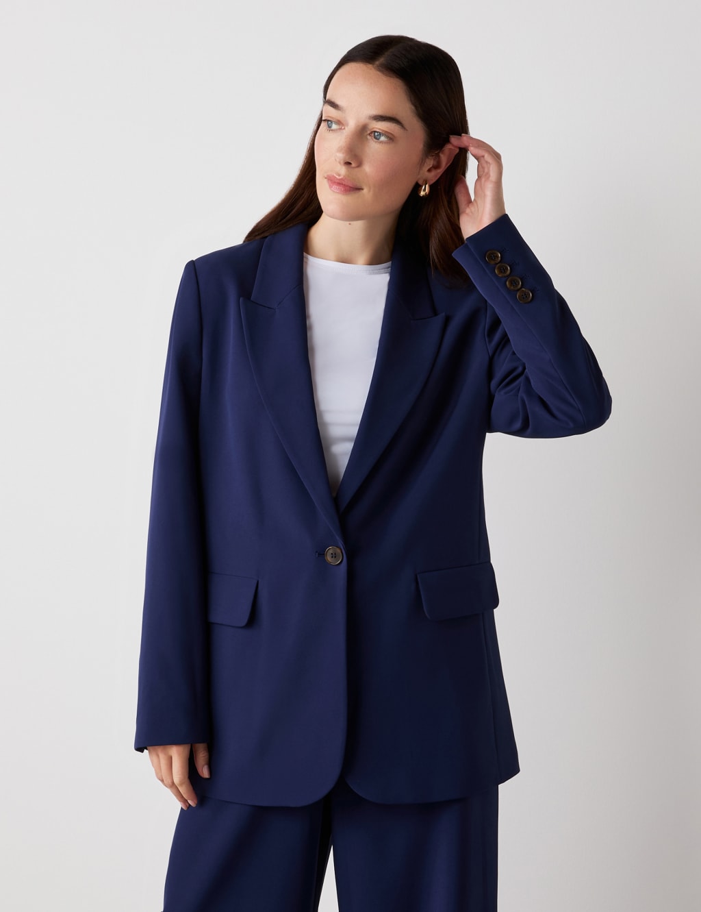 Collared Single Breasted Blazer
