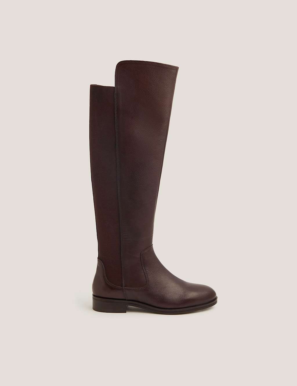Monsoon Leather Knee High Boots Chocolate