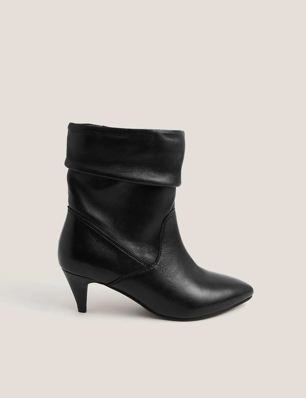 Monsoon Leather Ankle Boots Black