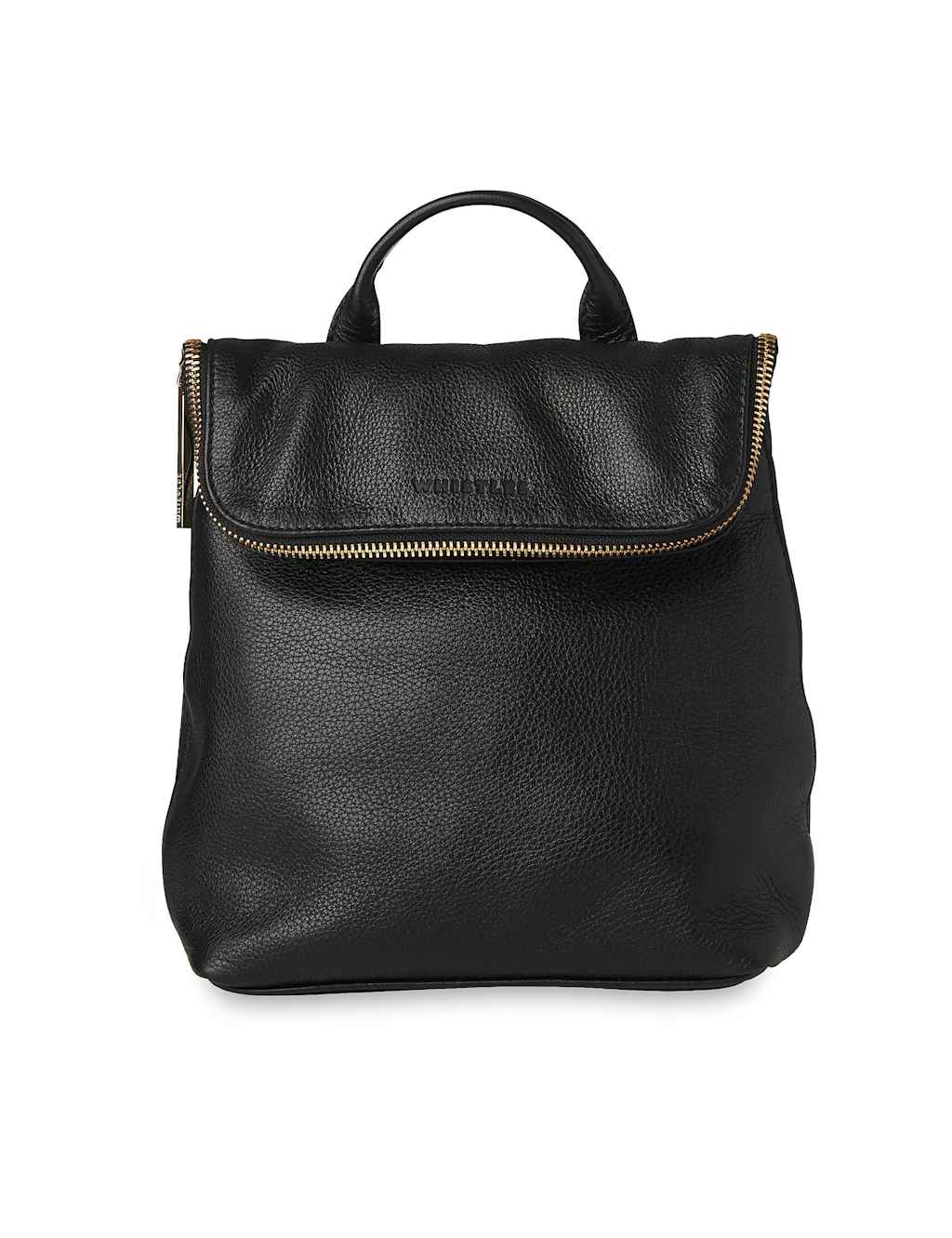 Leather Zip Detail Mini Backpack