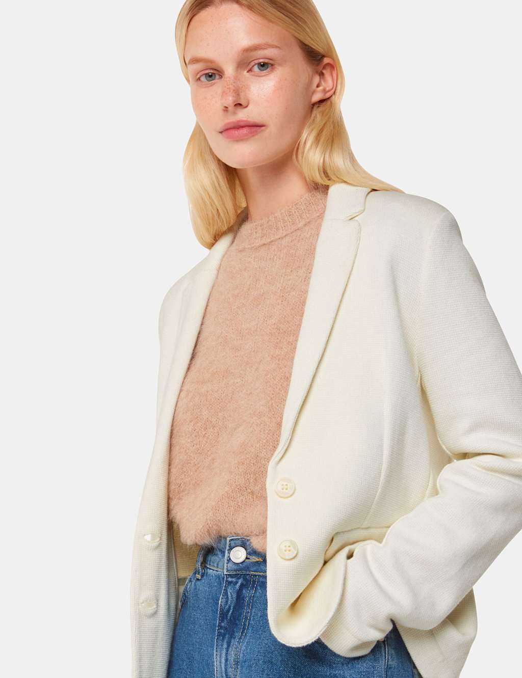 Jersey Slim Single Breasted Blazer