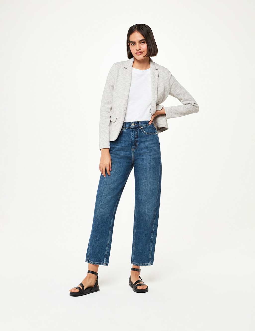 Jersey Slim Single Breasted Blazer