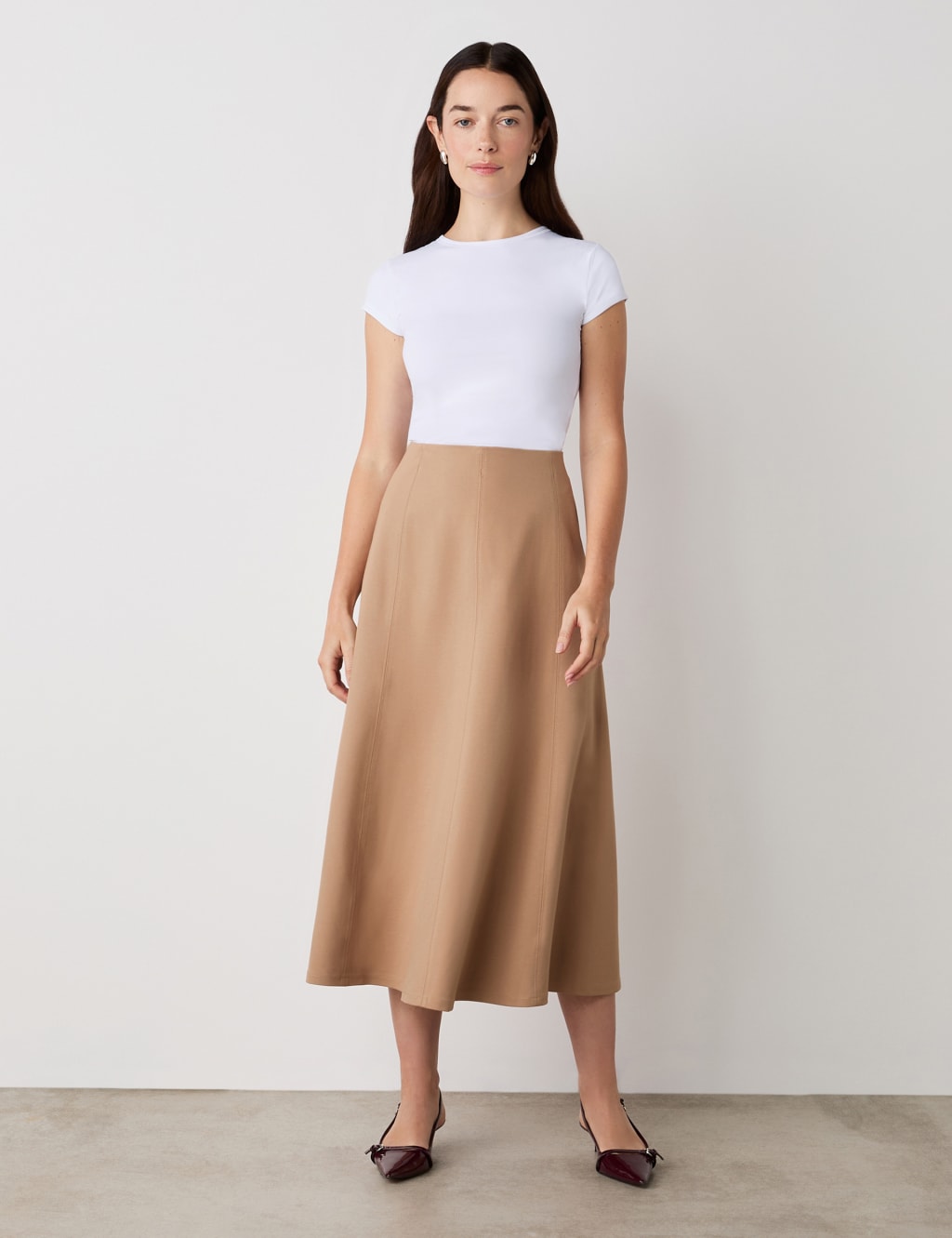 Jersey Midi Skirt