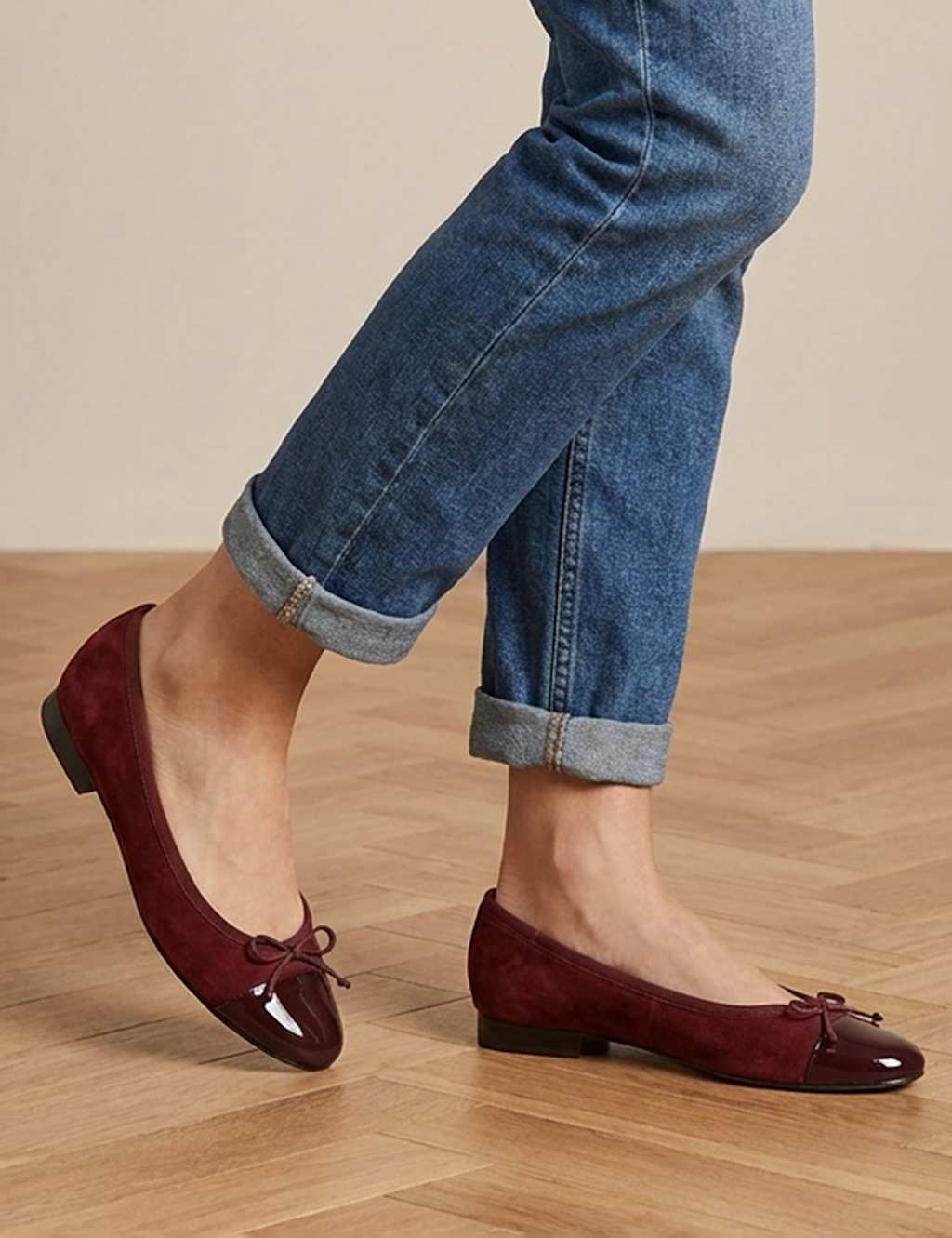Jones Bootmaker Women's Leather Block Heel Pumps - 6 - Burgundy - Available at M&S