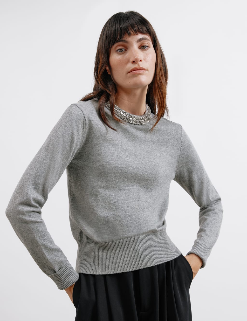 Cotton jumpers marks and spencers ladies 2025