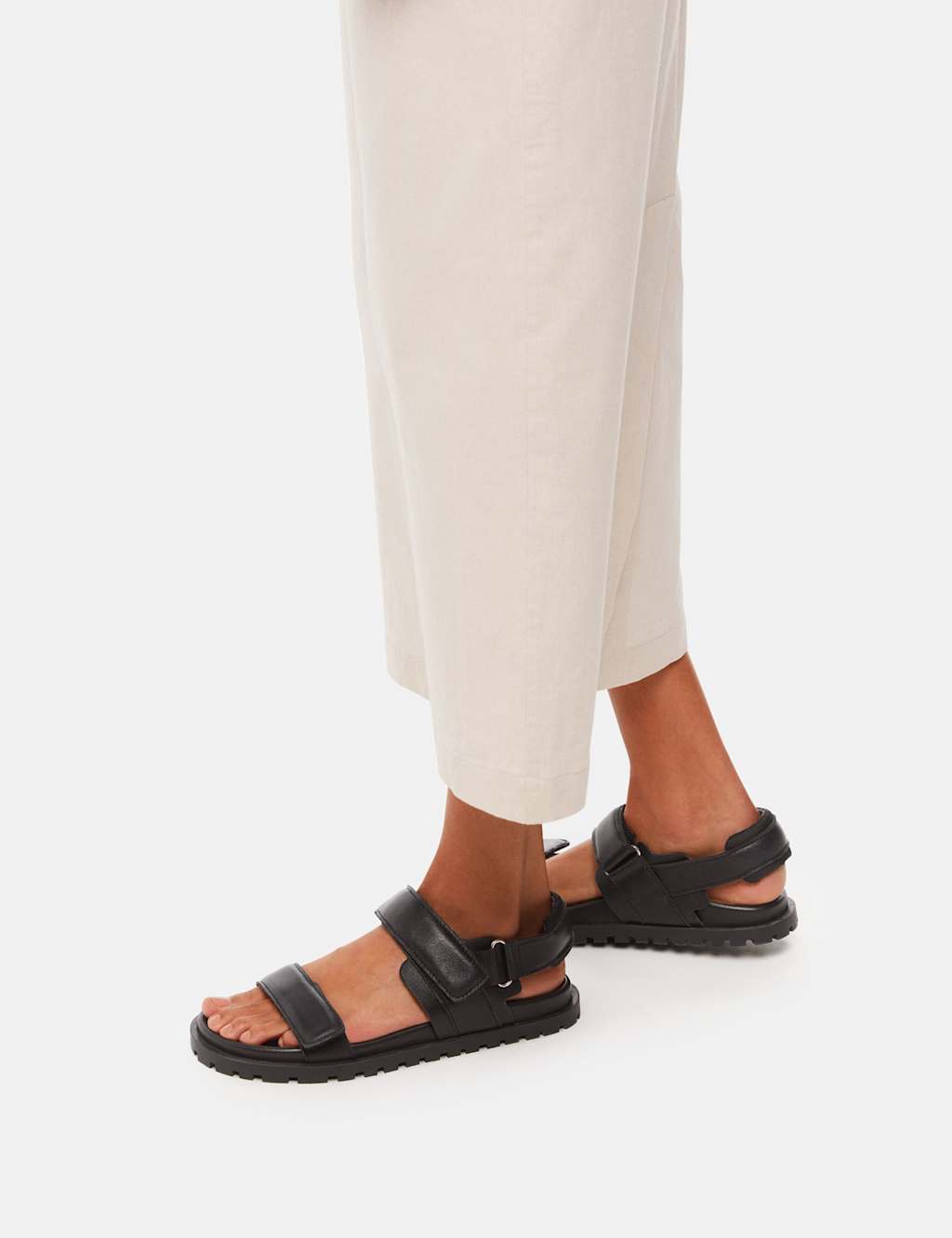 Leather Riptape Sandals
