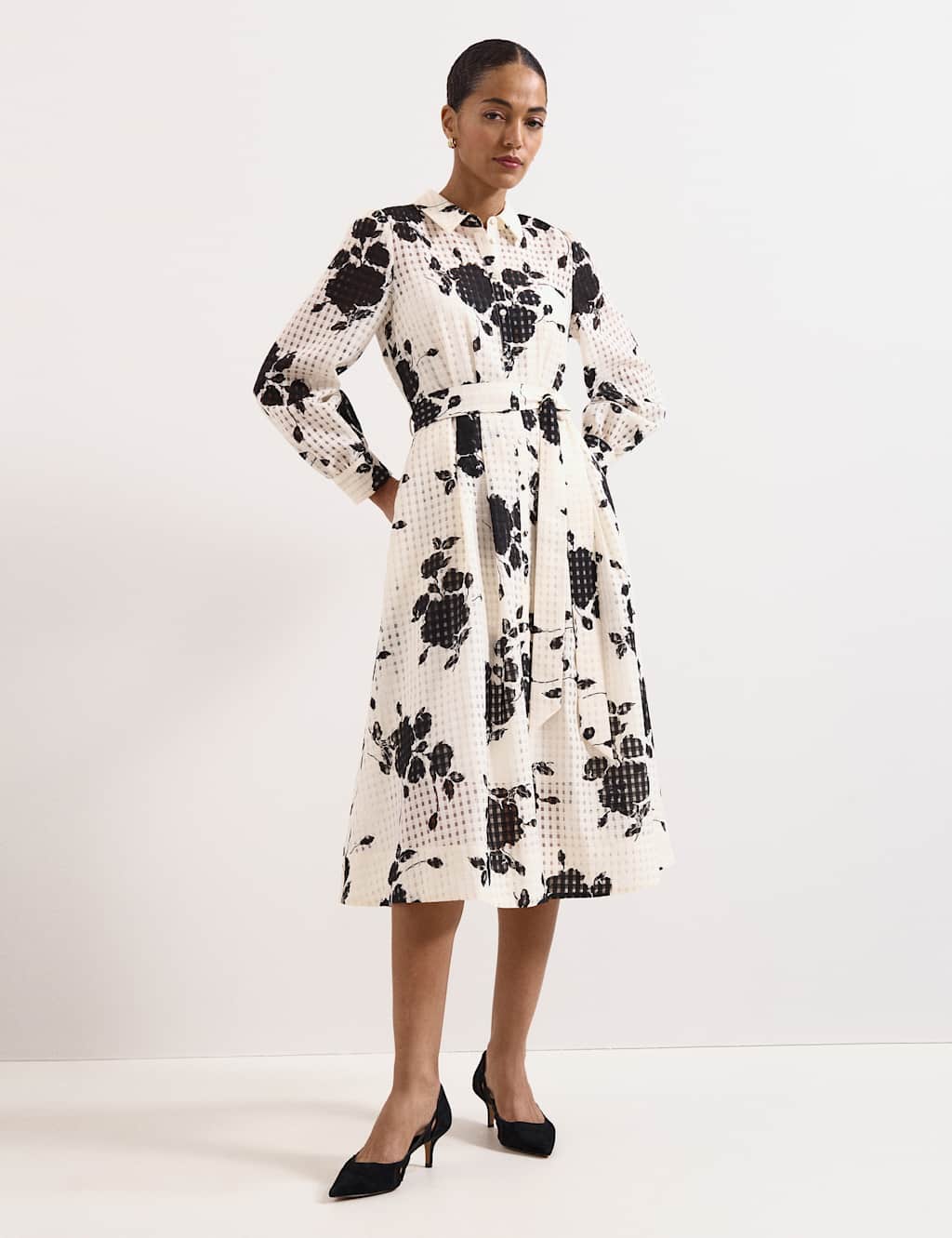 Phase Eight Women's Natalie Floral Dress - 12 - Ivory Mix - Available at M&S