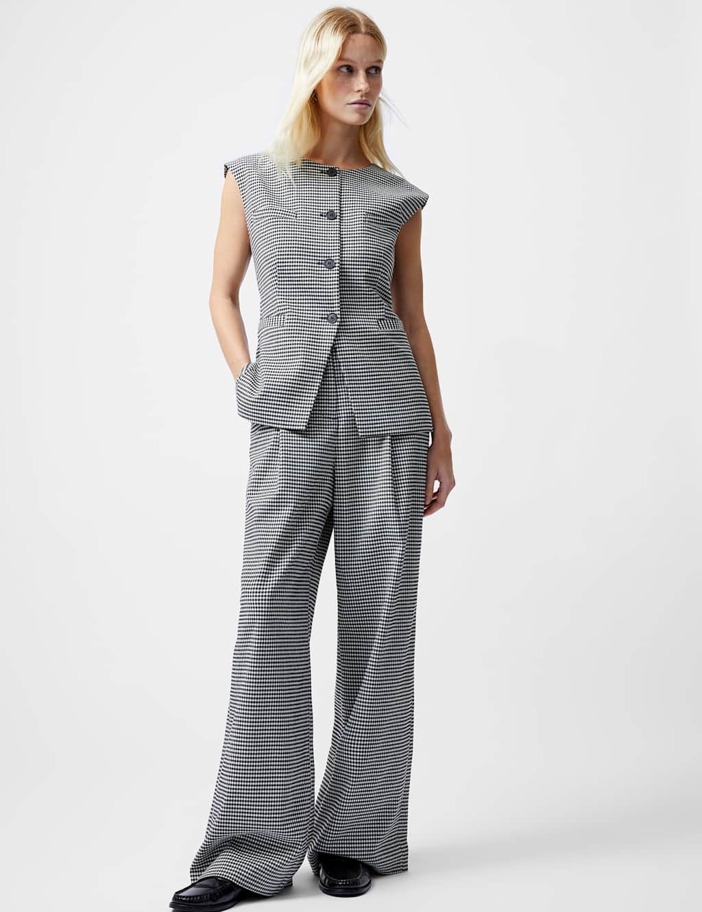 Holden Houndstooth Single Breasted Waistcoat