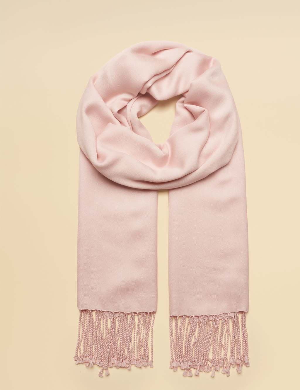 Joules Women's Pure Modal Fringed Scarf - Pink - Available at M&S