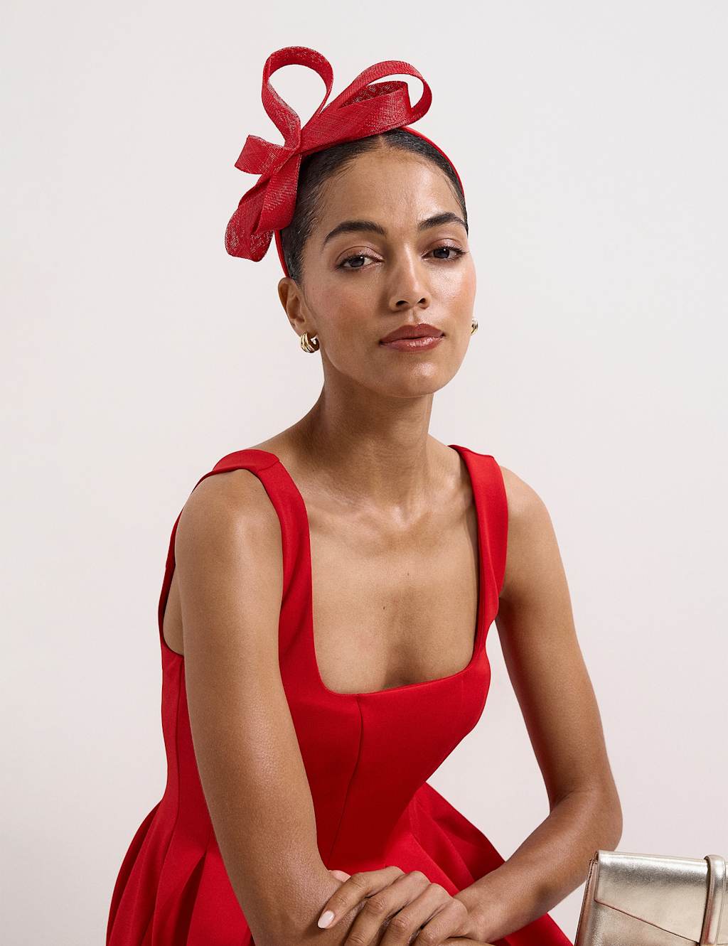 Phase Eight Women's Loop Headband - Red - Available at M&S