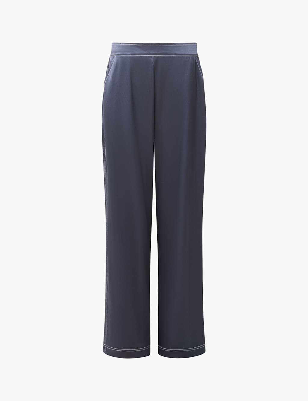 Satin Wide Leg Trousers