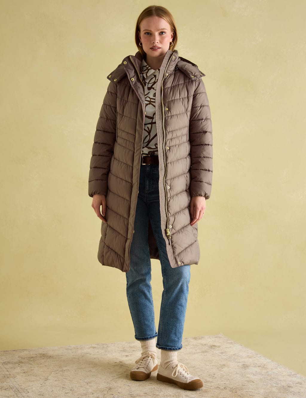 Showerproof Padded Longline Puffer Coat