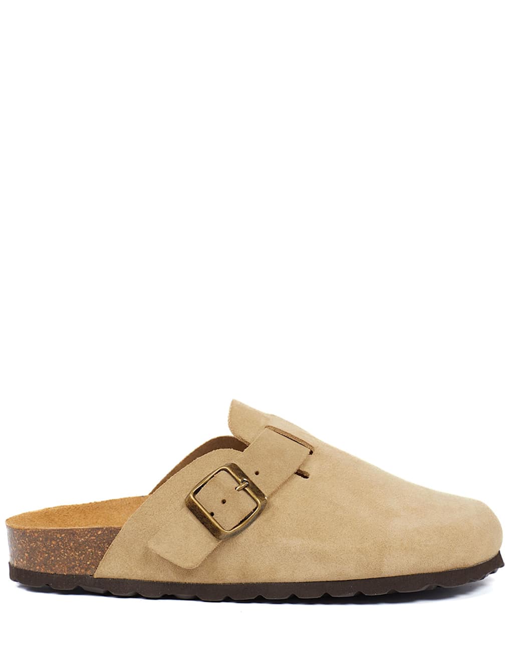 Leather Buckle Mules