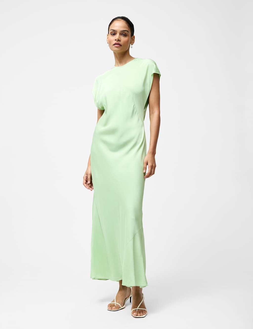 Satin Maxi Column Dress
