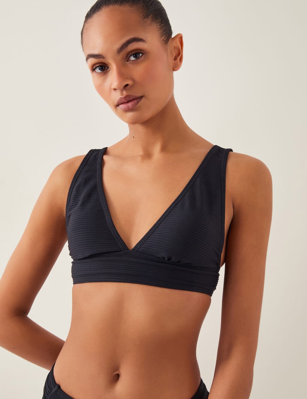 V-Neck Plunge Bikini Top
