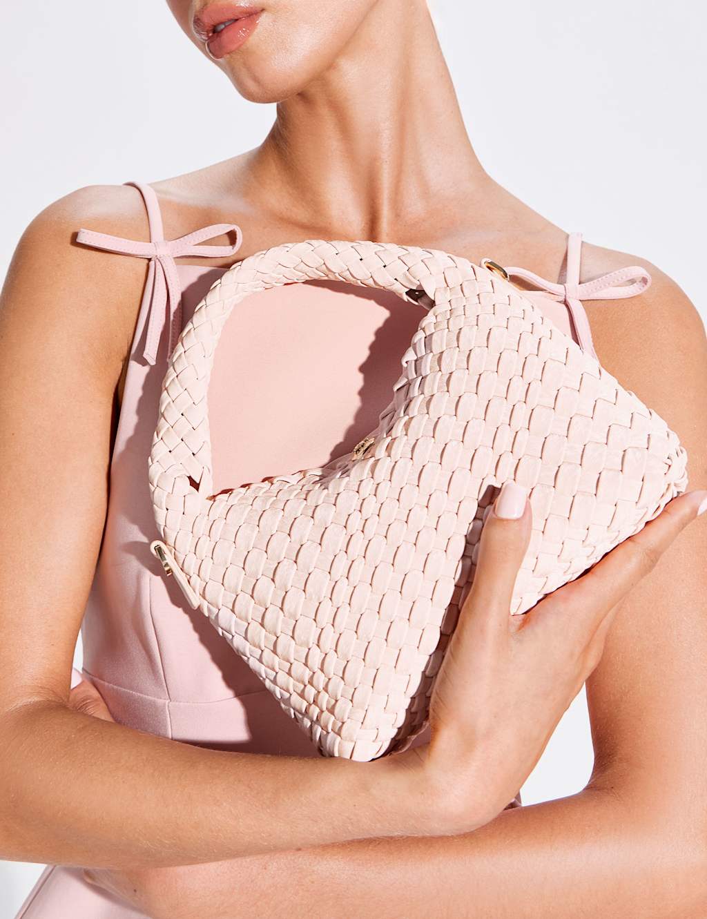 Dune London Women's Woven Cross Body Bag - Blush - Available at M&S