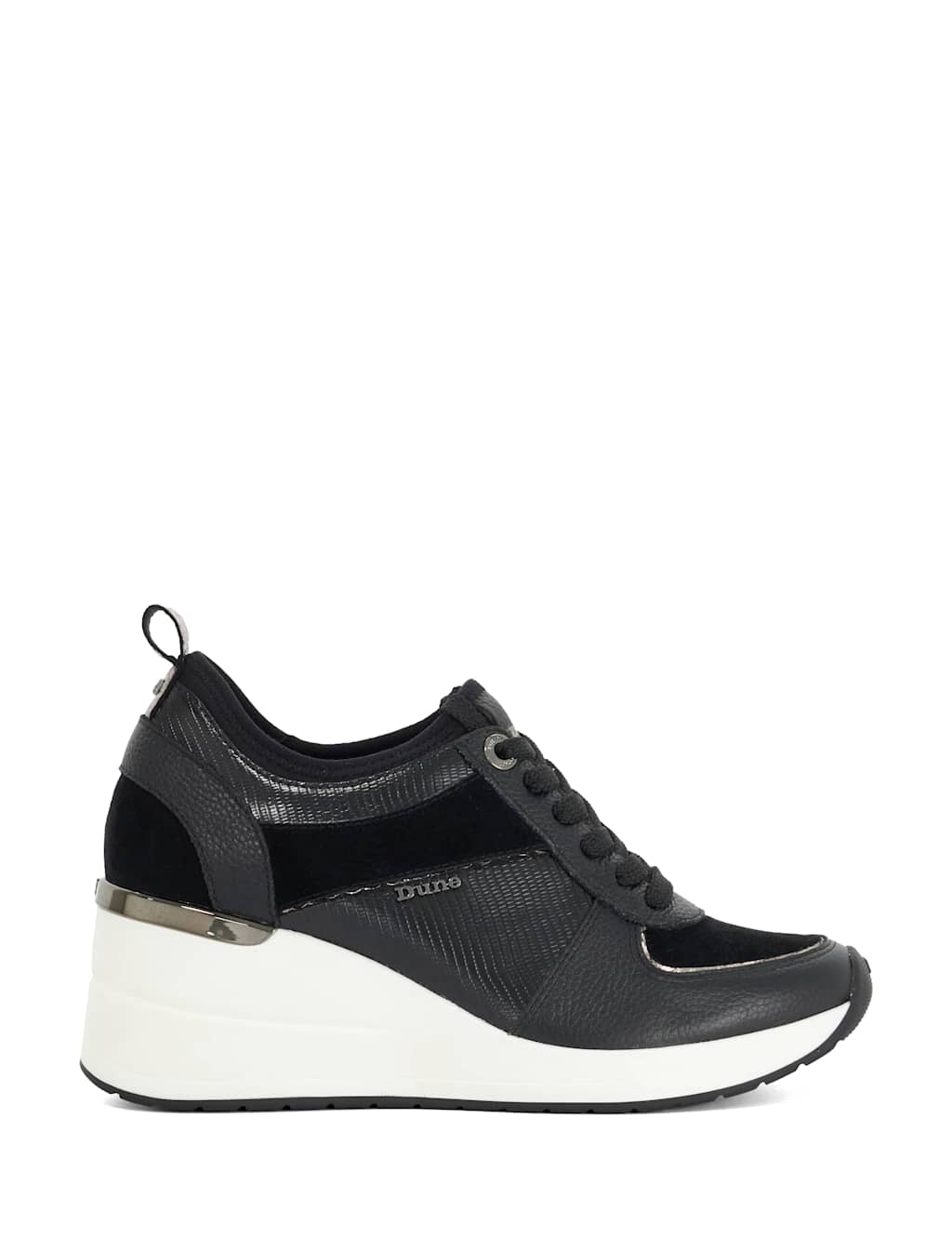 Dune London Women's Suede Trainers - 6 - Black - Available at M&S