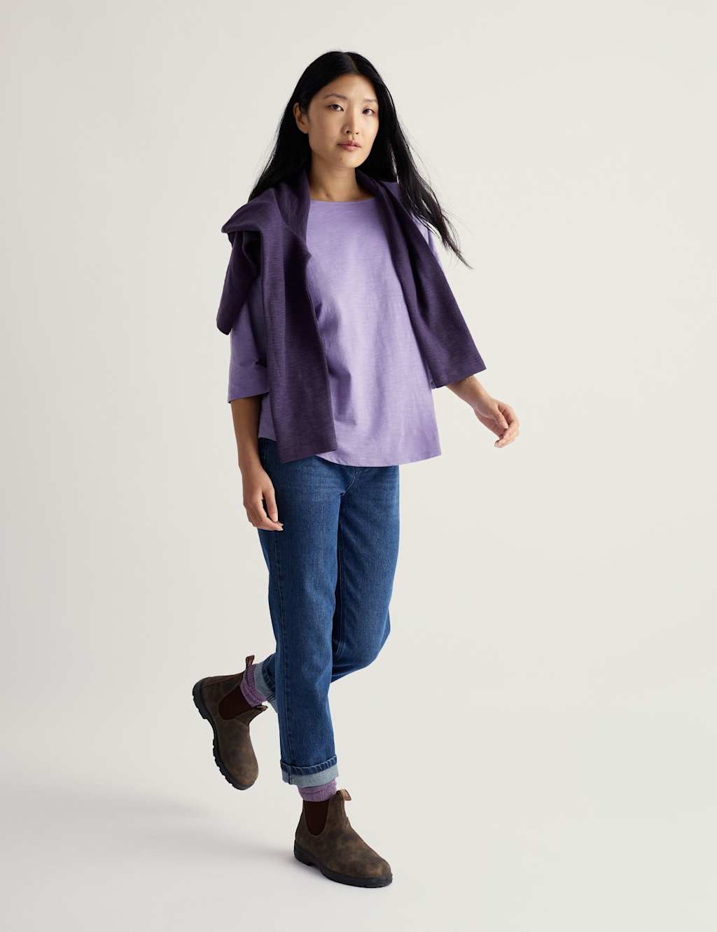 Seasalt Cornwall Women's Tremayne Quay Top - 10 - Purple - Available at M&S