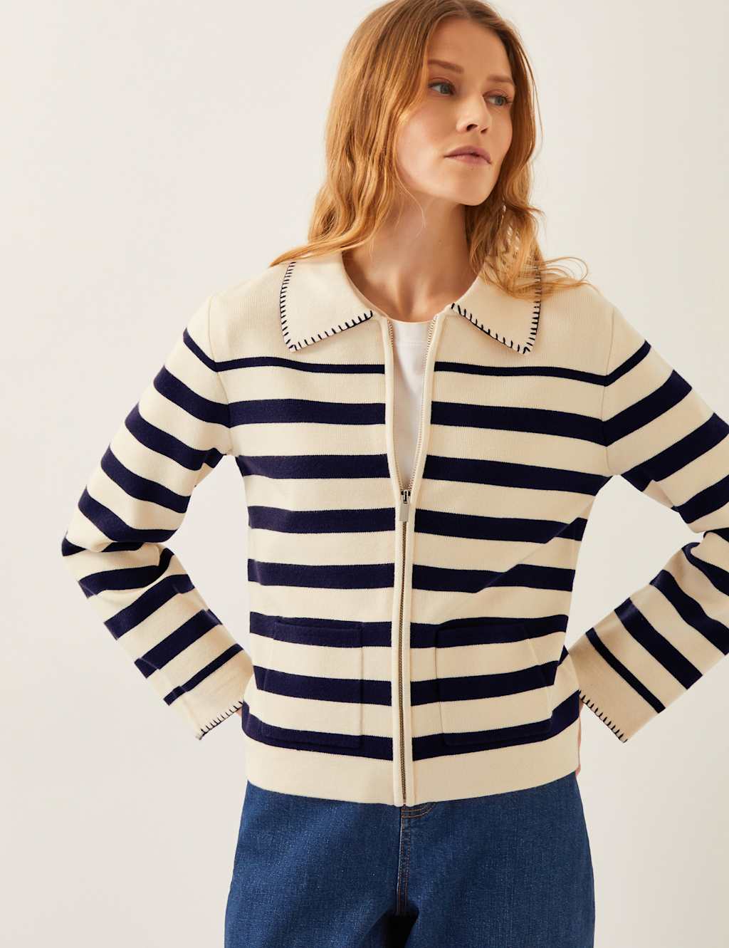 Striped Collared Shacket