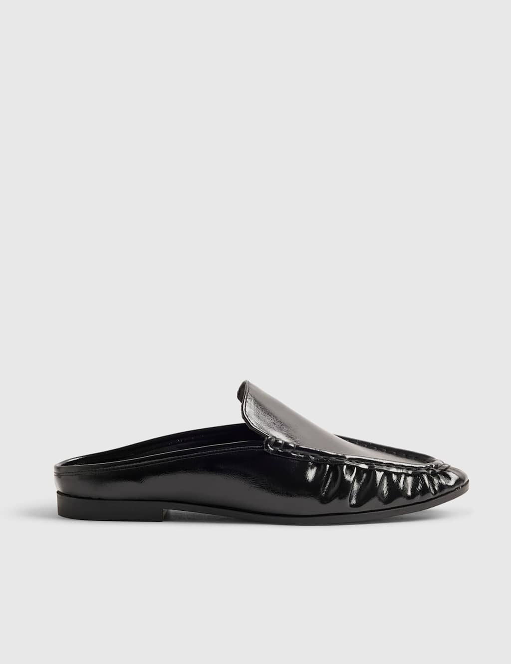 River Island Women's Backless Slip On Flat Loafers - 5 - Black - Available at M&S