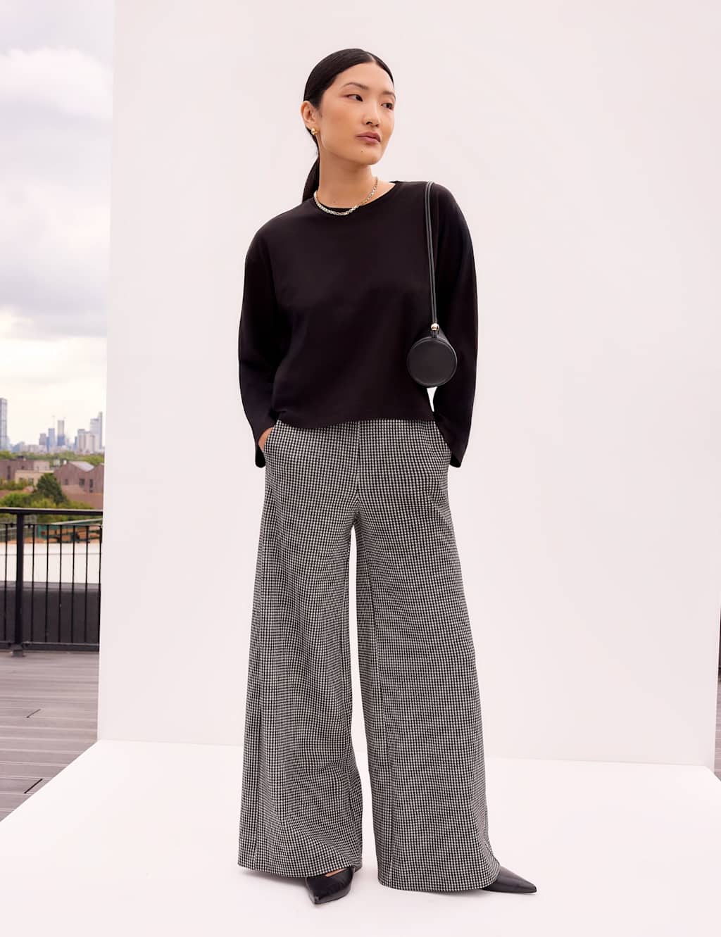 RO&ZO Pure Cotton Regular Fit Top Black