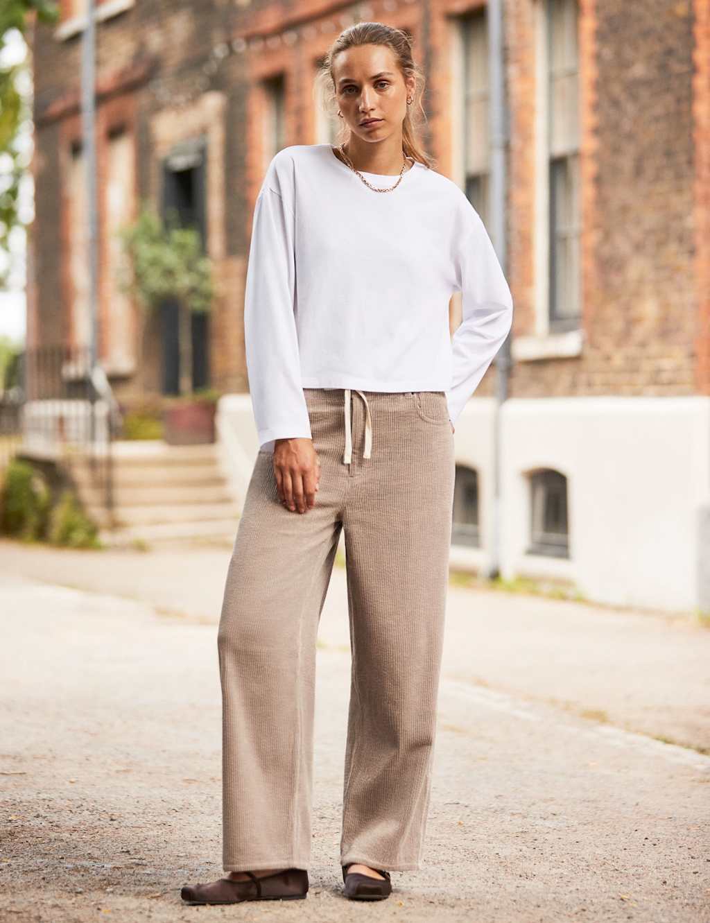 RO&ZO Pure Cotton Regular Fit Top White