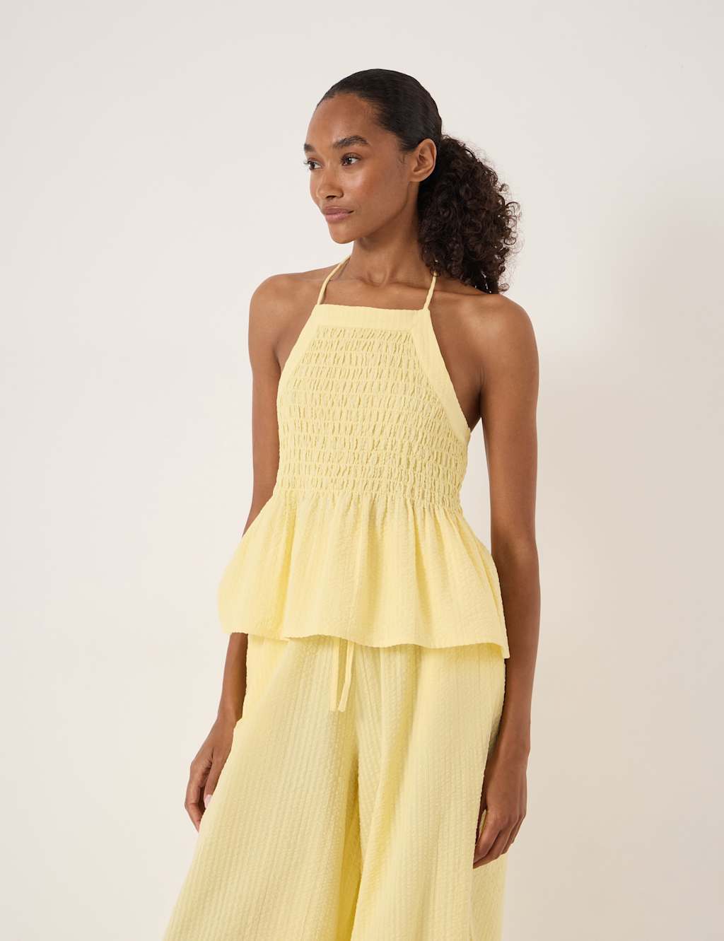 Hush Women's Pure Cotton Tunic - XS-S - Yellow - Available at M&S
