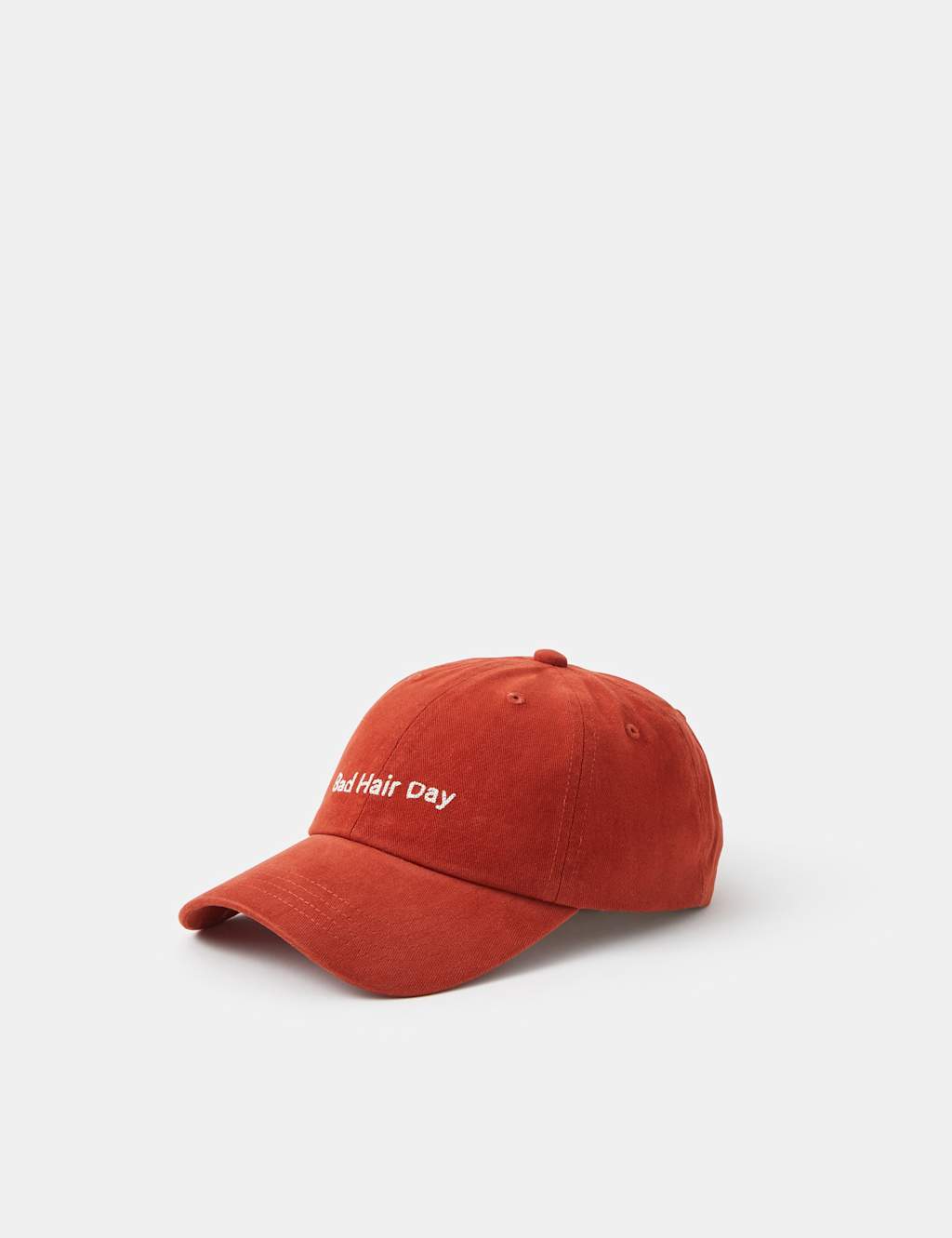 Accessorize Women's Pure Cotton Bad Hair Day Baseball Cap - Orange - Available at M&S