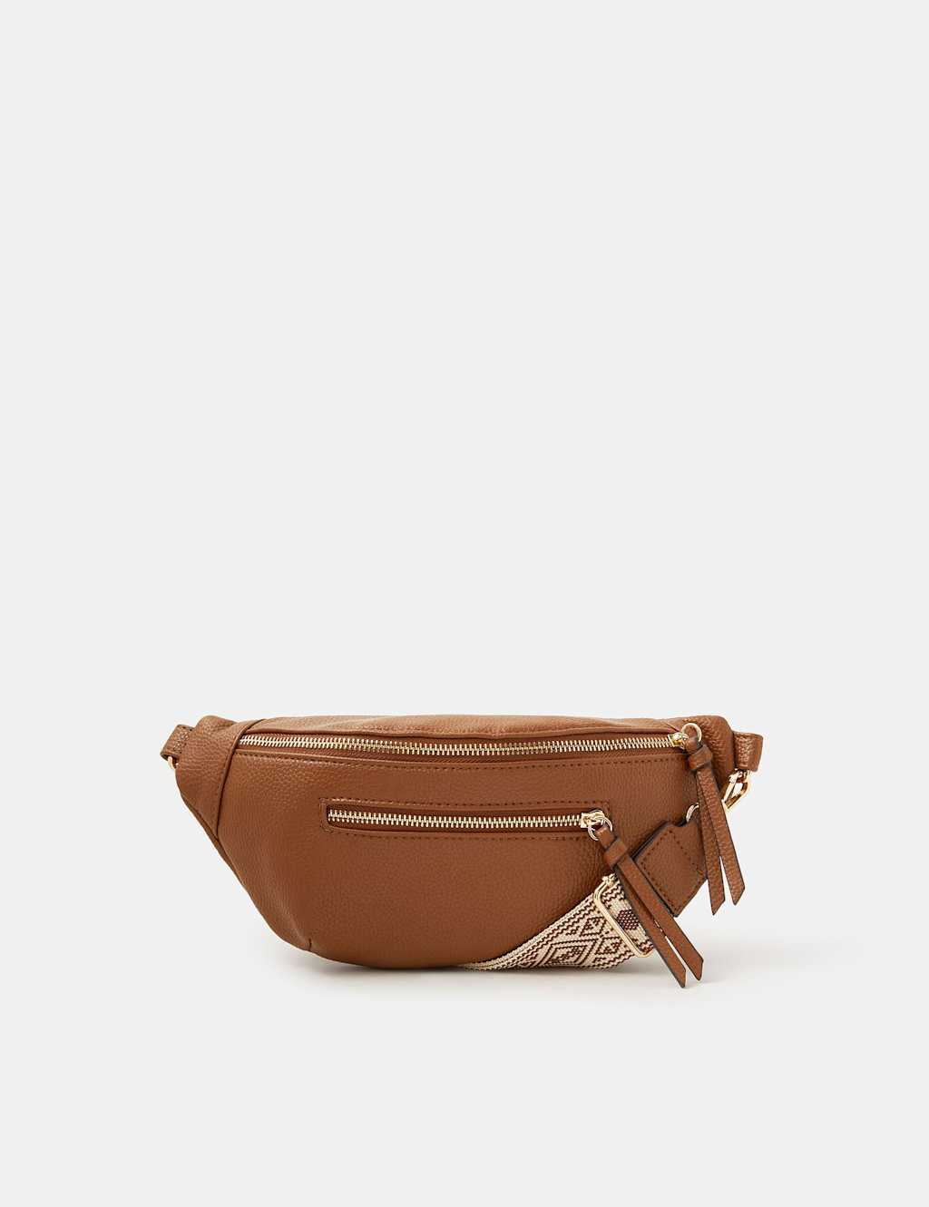 Accessorize Women's Faux Leather Sling Cross Body Bag - Tan - Available at M&S