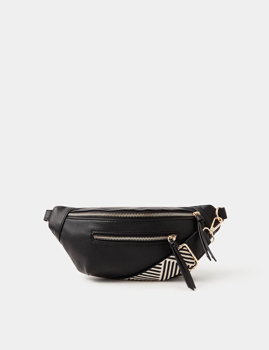 Accessorize Women's Faux Leather Sling Cross Body Bag - Black - Available at M&S