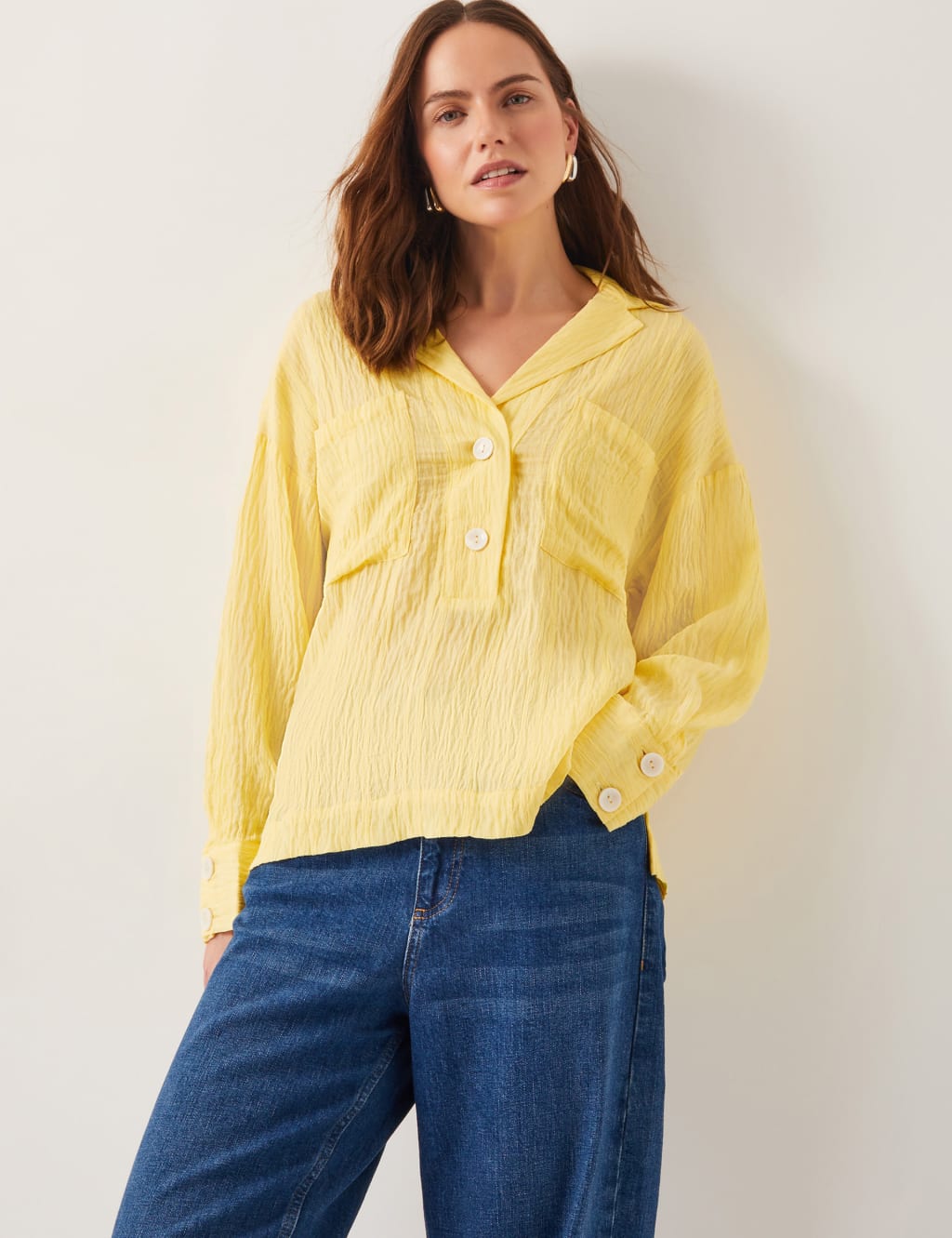 Textured Collared Shirt