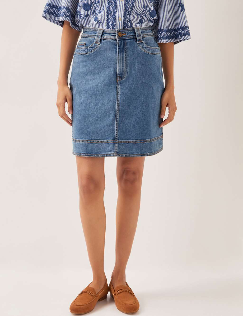 Denim Mini Skirt