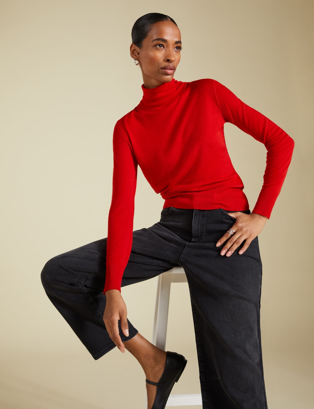 Merino Wool Rich Long Sleeve Top